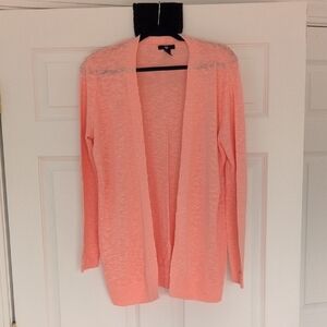 GAP Coral Pink Open-Front Cardigan, Never Worn